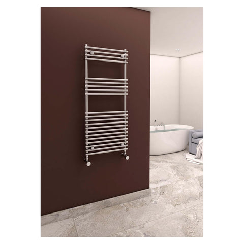 Sanica Manila Designer Towel Rails Radiators Polished Chrome Finish