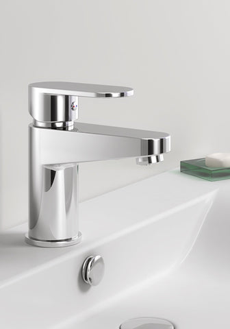 Pesa Monobloc Basin Mixer Tap, Cloakroom Tap with Click Clack Waste - www.ultrabathroom.com